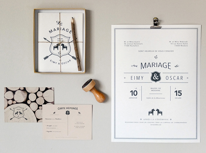 decoration faire part pour mariage
