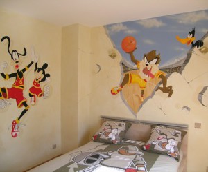decoration murale chambre fillette