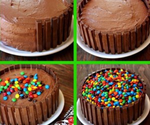 faire une decoration sur un gateau