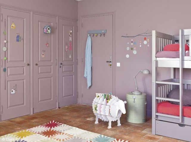 idee deco chambre bebe fille parme