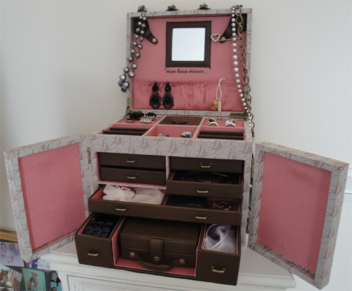 boite a bijoux tissu