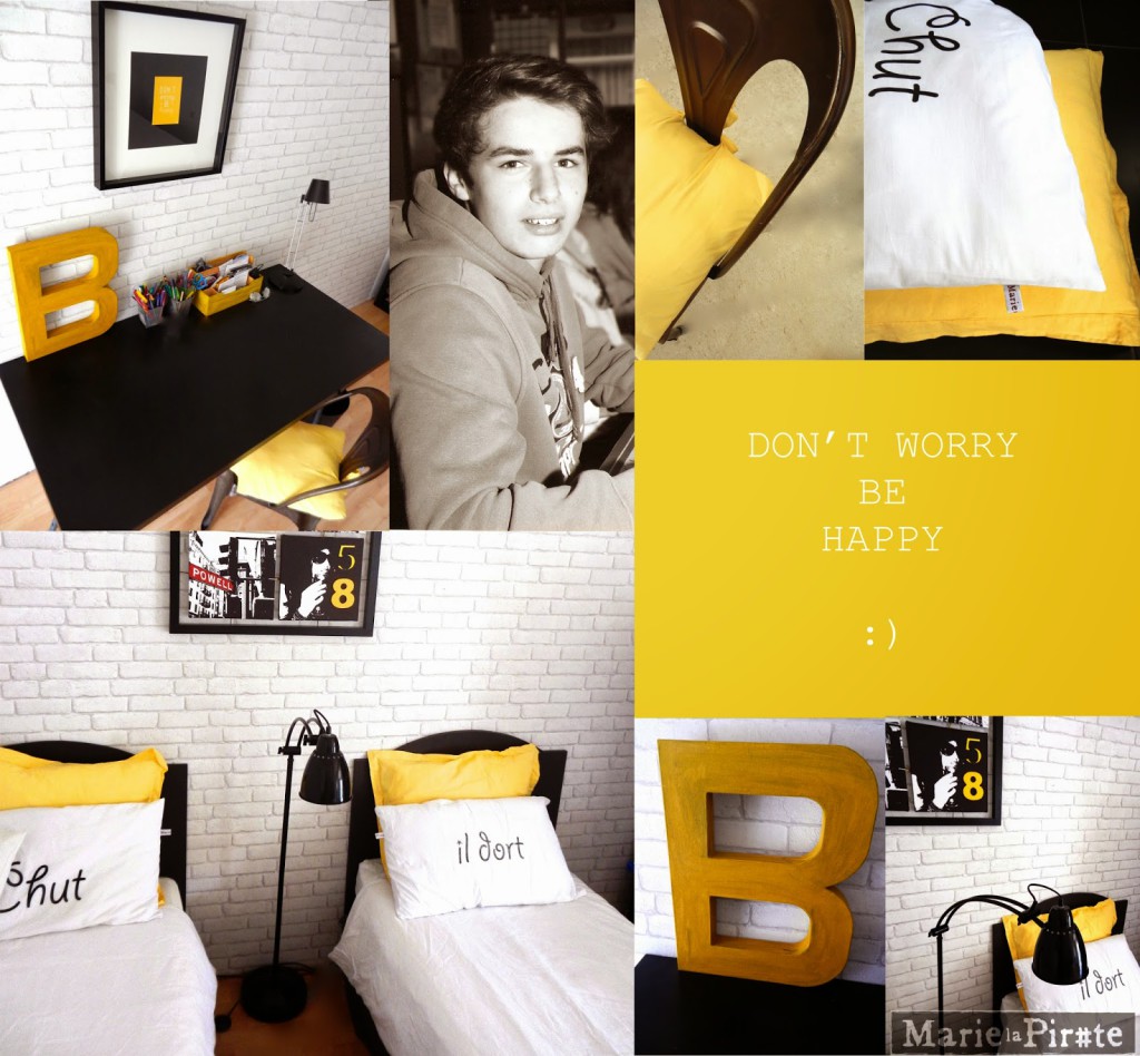 deco chambre ado jaune