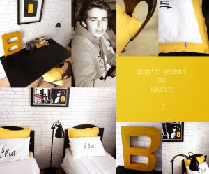 deco chambre ado jaune