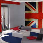 deco chambre ado union jack