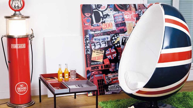 deco chambre ado union jack