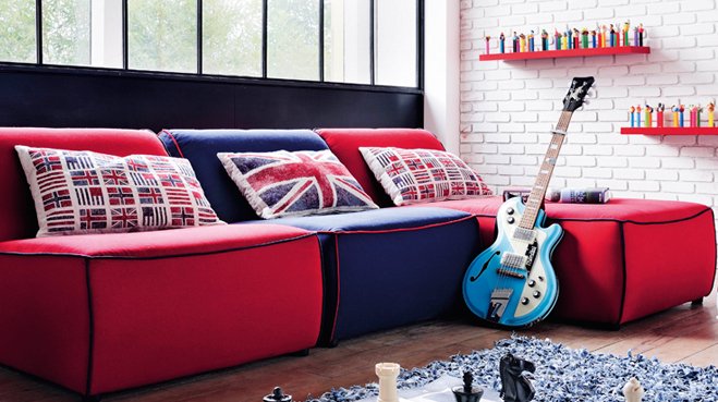deco chambre ado union jack