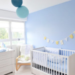 deco chambre bebe bleu ciel