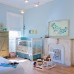 deco chambre bebe bleu ciel