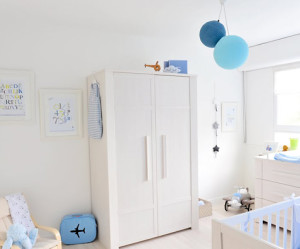 deco chambre bebe bleu ciel