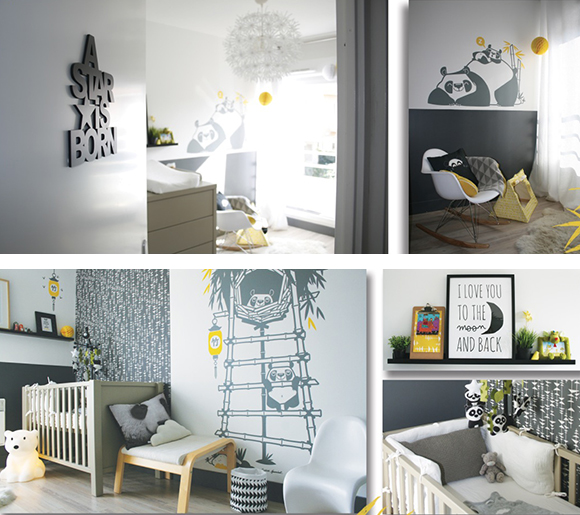 deco chambre bebe panda