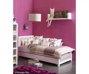 deco chambre fille rose fushia