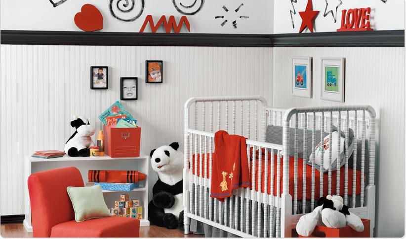 deco chambre garcon rouge