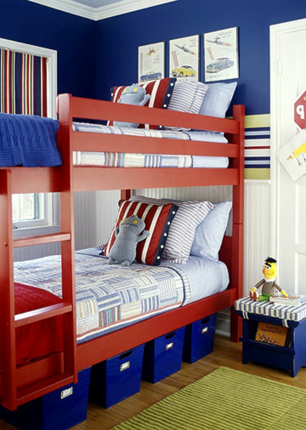deco chambre garcon rouge