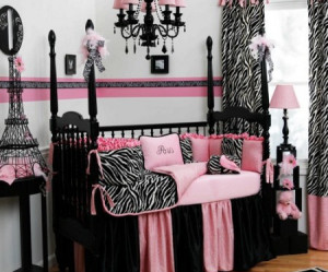 deco chambre noir et rose