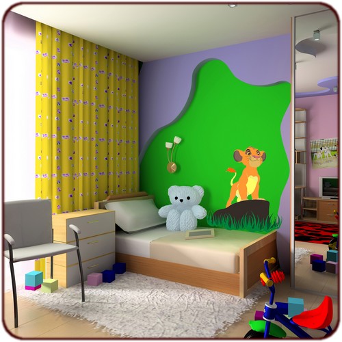 deco chambre roi lion