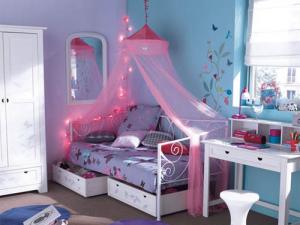 deco chambre rose et bleu