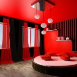 deco de chambre noir et rouge