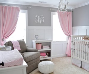 deco de chambre rose et gris