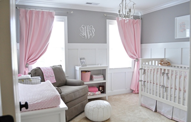 deco de chambre rose et gris