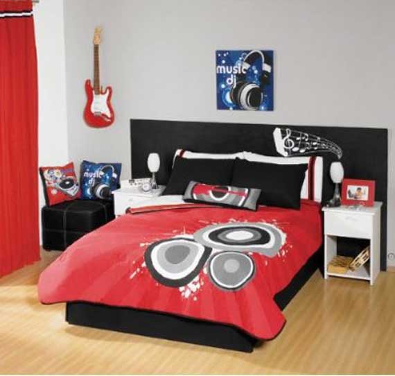 decoration chambre ado theme musique