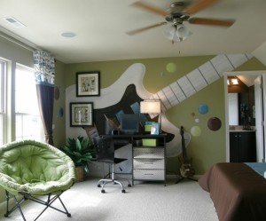 decoration chambre ado theme musique