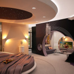 decoration chambre avec lit rond