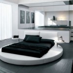 decoration chambre avec lit rond