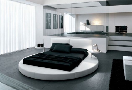 decoration chambre avec lit rond