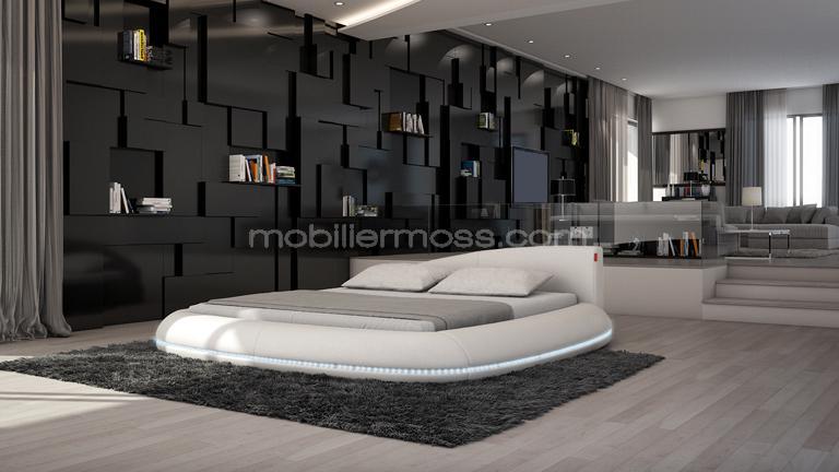 decoration chambre avec lit rond