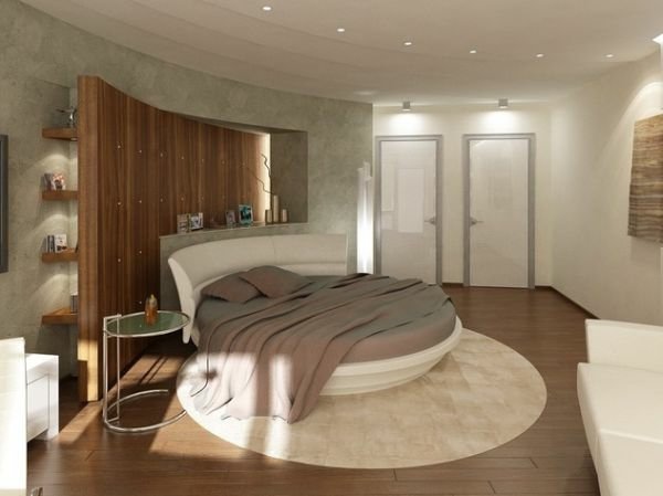 decoration chambre avec lit rond
