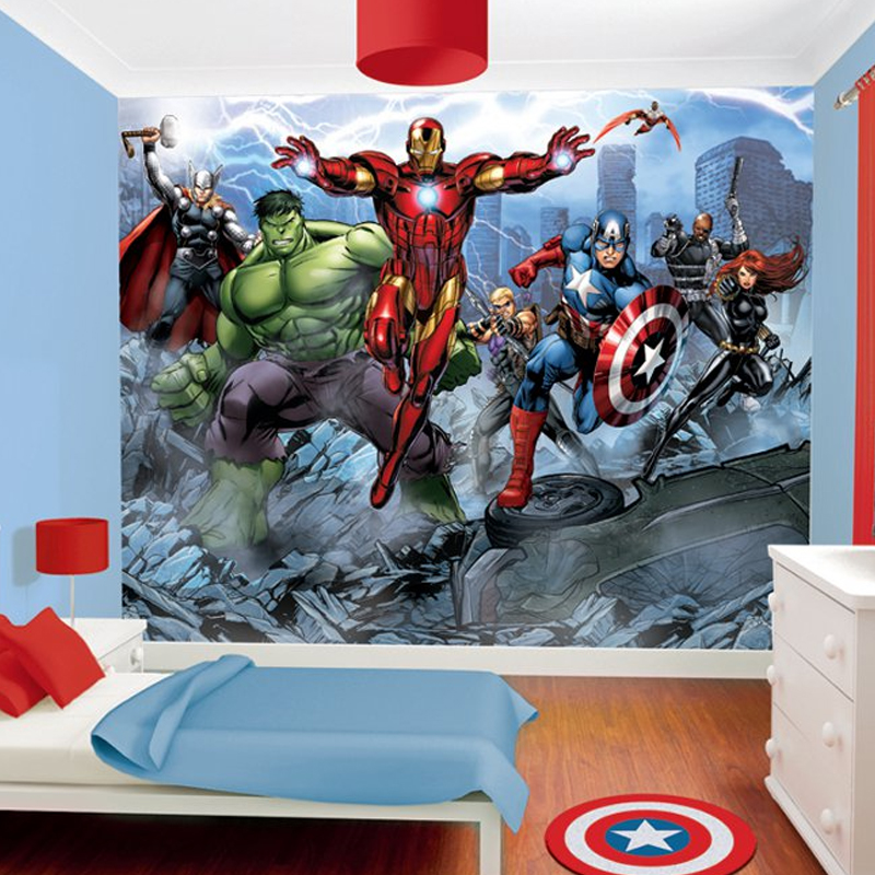 decoration chambre avengers