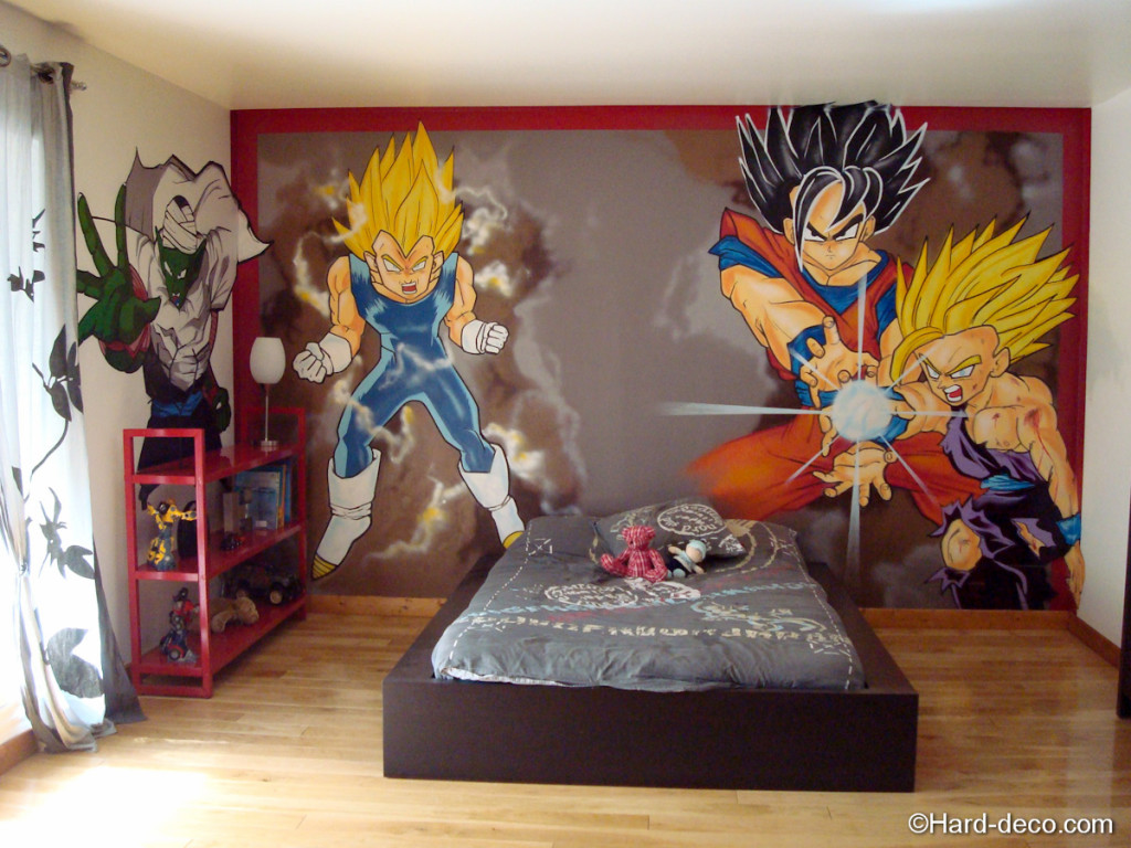 decoration chambre dragon ball z