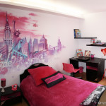 decoration chambre fille girly