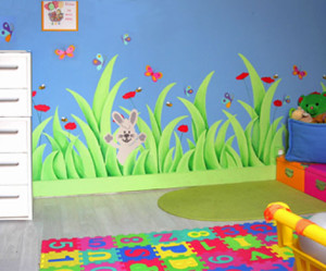 decoration chambre fille jardin