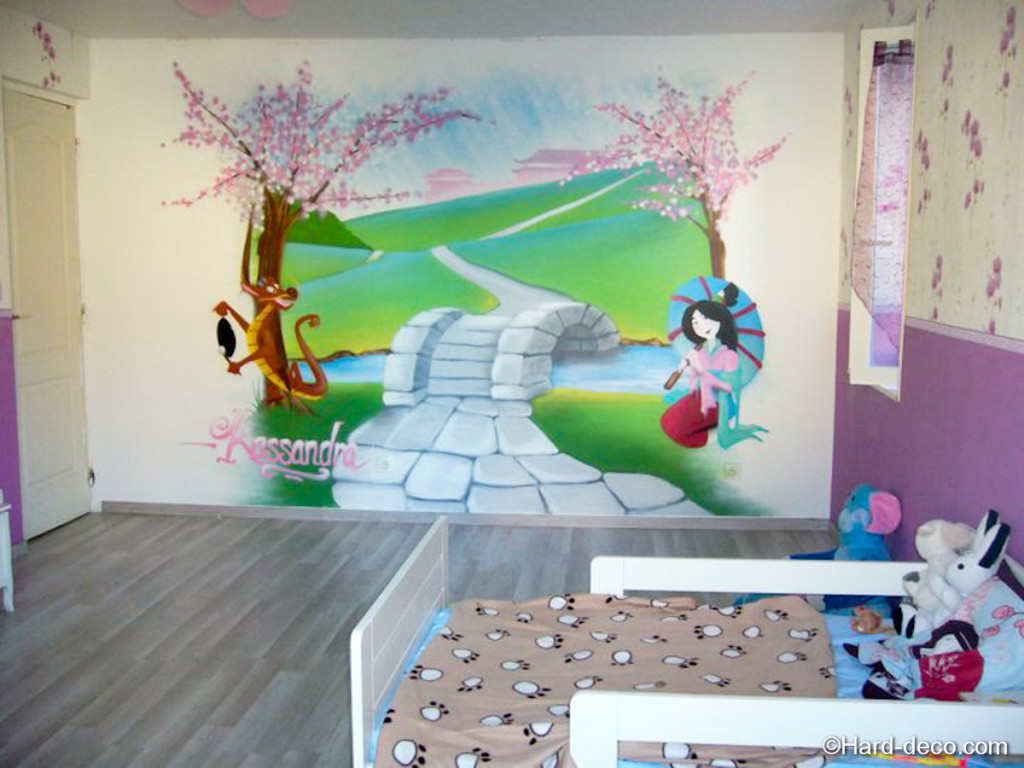 decoration chambre fille manga