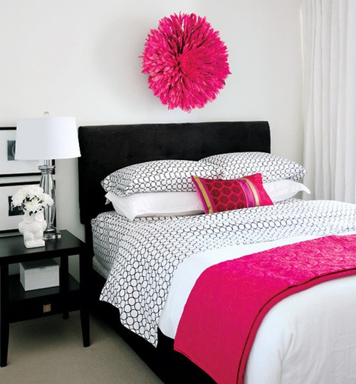 decoration chambre fushia