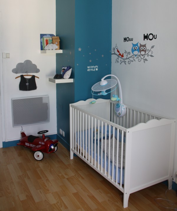 decoration chambre garcon bleu