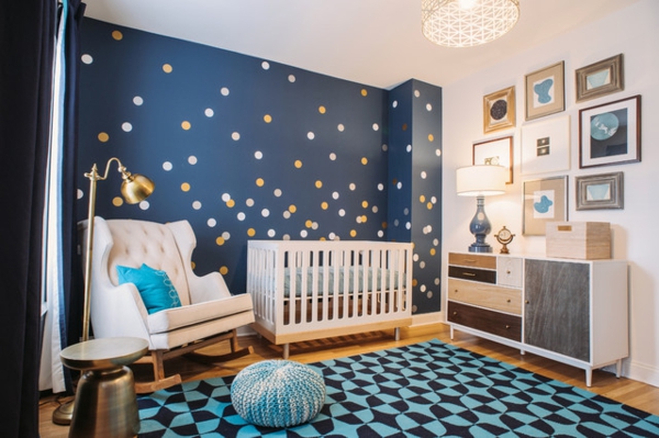 decoration chambre garcon bleu