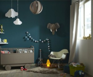 decoration chambre garcon bleu