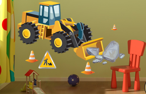 decoration chambre garcon tracteur