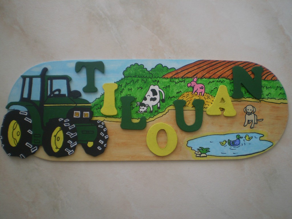 decoration chambre garcon tracteur