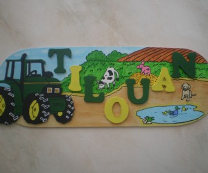 decoration chambre garcon tracteur