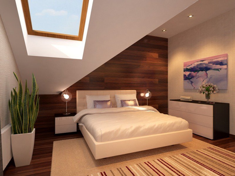 decoration chambre mansardee