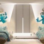 decoration chambre schtroumpf