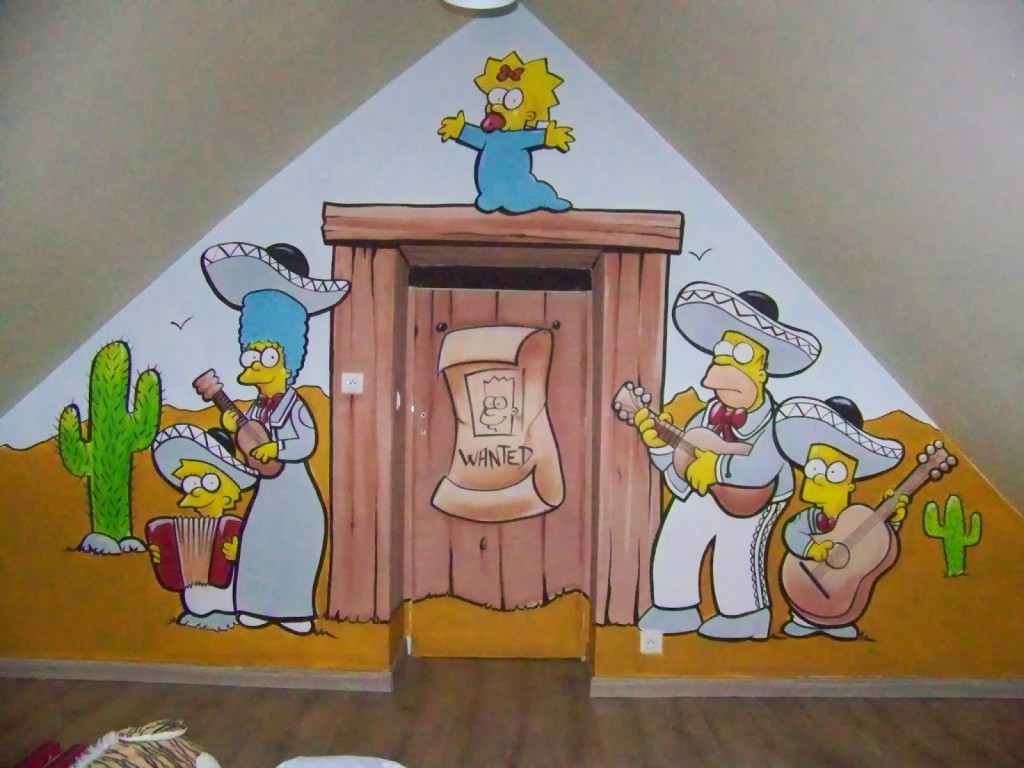 decoration chambre simpson