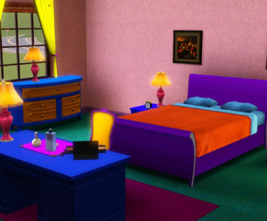 decoration chambre simpson