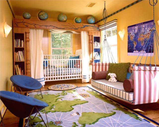 decoration chambre theme voyage