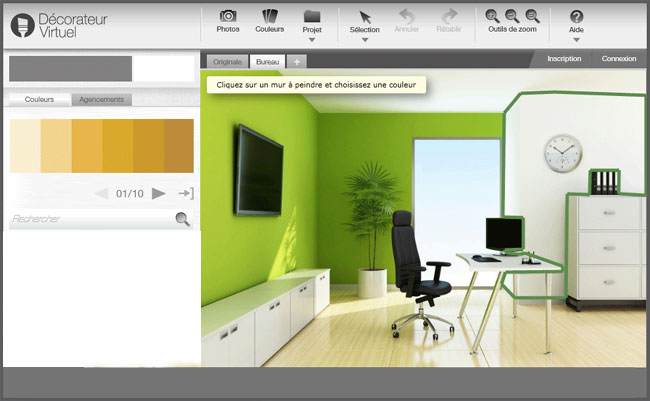 decoration chambre virtuelle