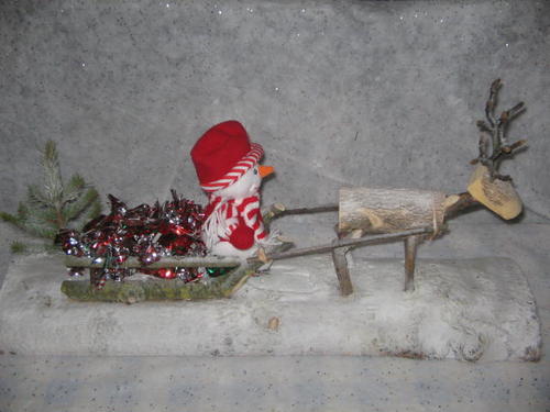 fabriquer un traineau deco de noel