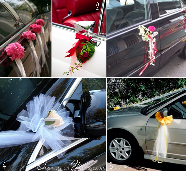 faire sa decoration de voiture mariage
